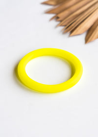 Neon Yellow Resin Bangles | Shop Bali Queen