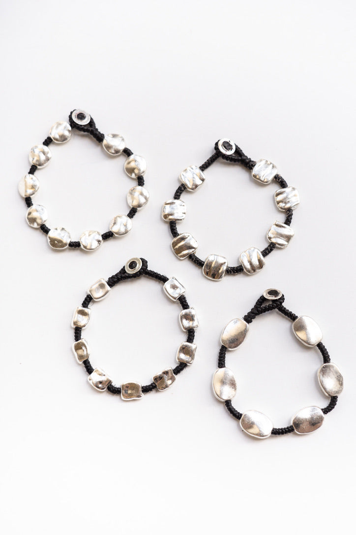 Hammered Circle Alloy Bracelet #20 | Shop Bali Queen