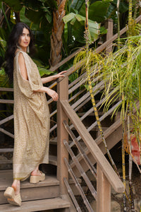 Jungle Jane Open Shoulder Caftan | Shop Bali Queen