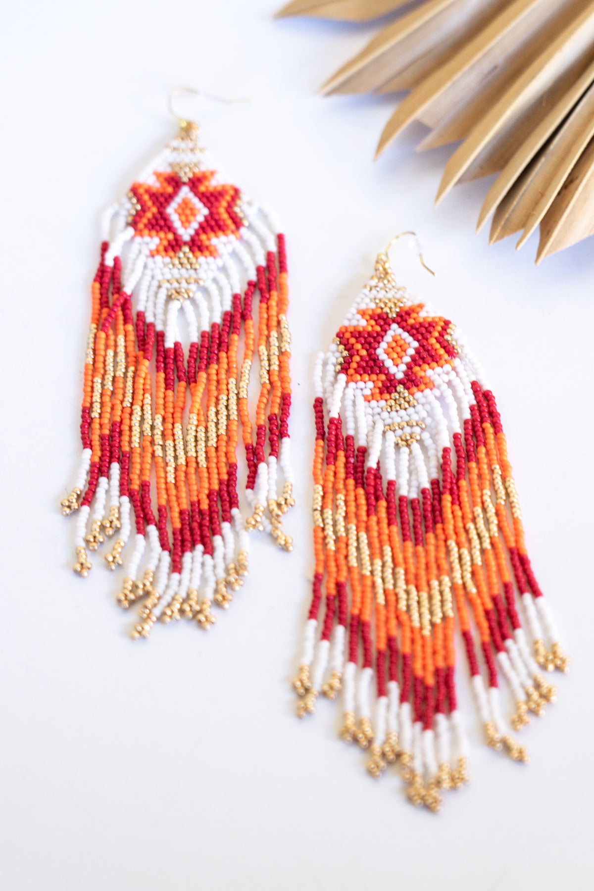 Saffron Shield Earrings | Shop Bali Queen