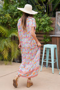 Wild Flower Long Caftan | Shop Bali Queen