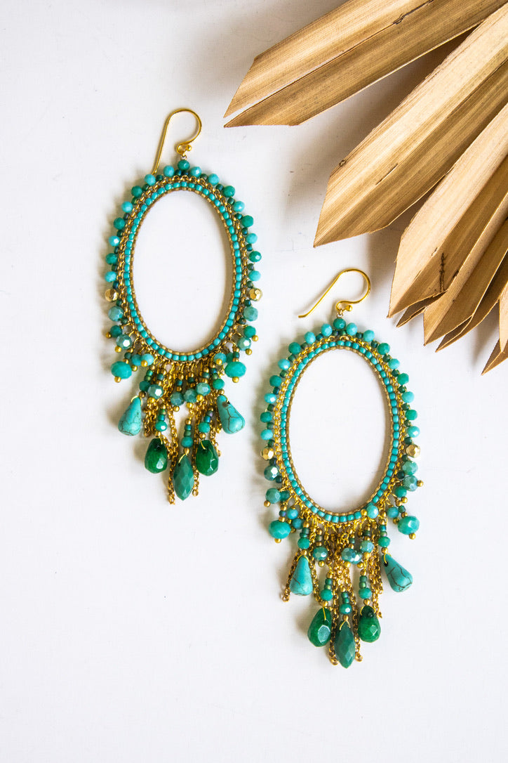 Oh My Oval Thai Crystal Earring | Shop Bali Queen