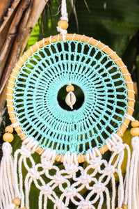 7" Crochet Dreamcatcher w/ Shell & Tassel | Shop Bali Queen