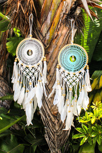 7" Crochet Dreamcatcher w/ Shell & Tassel | Shop Bali Queen