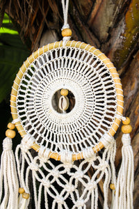 7" Crochet Dreamcatcher w/ Shell & Tassel | Shop Bali Queen