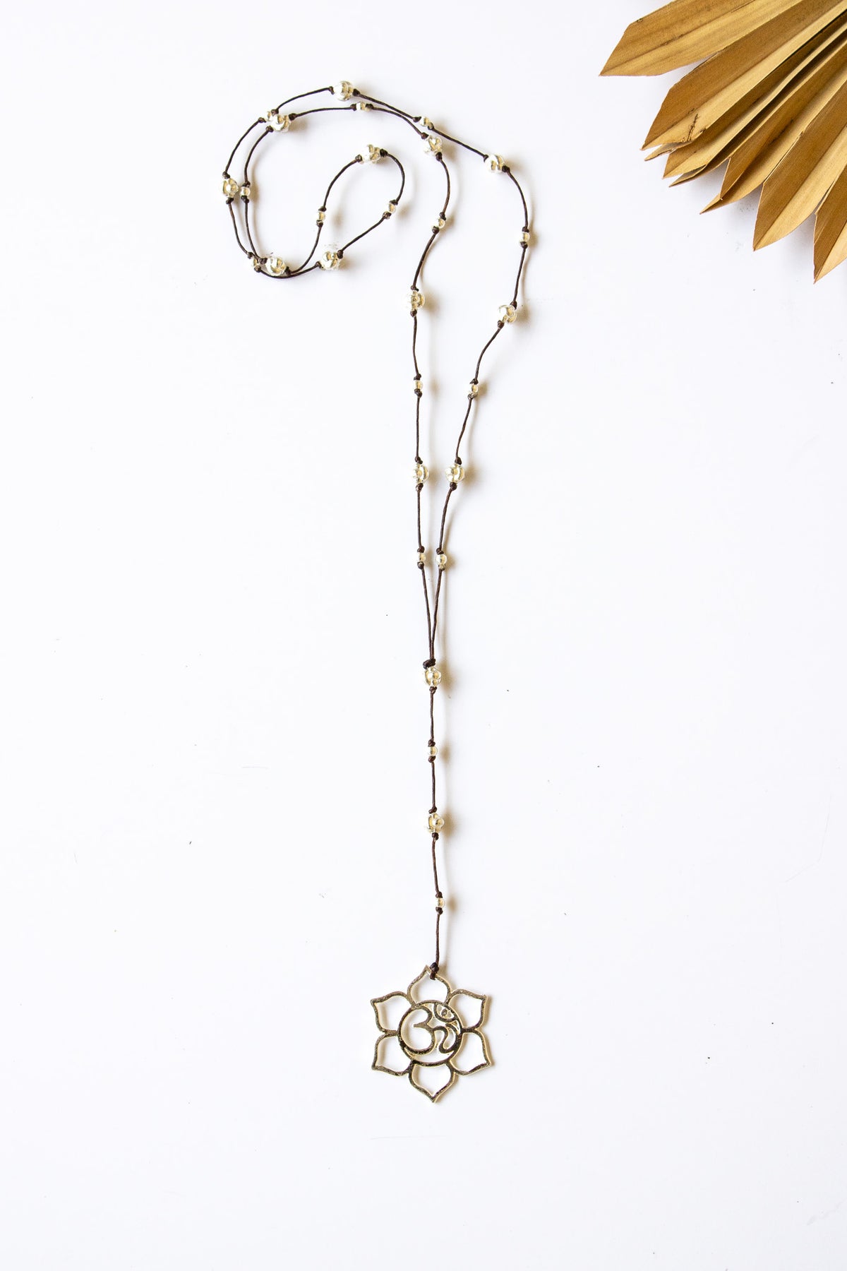 Floral Ohm Alloy Necklace | Shop Bali Queen