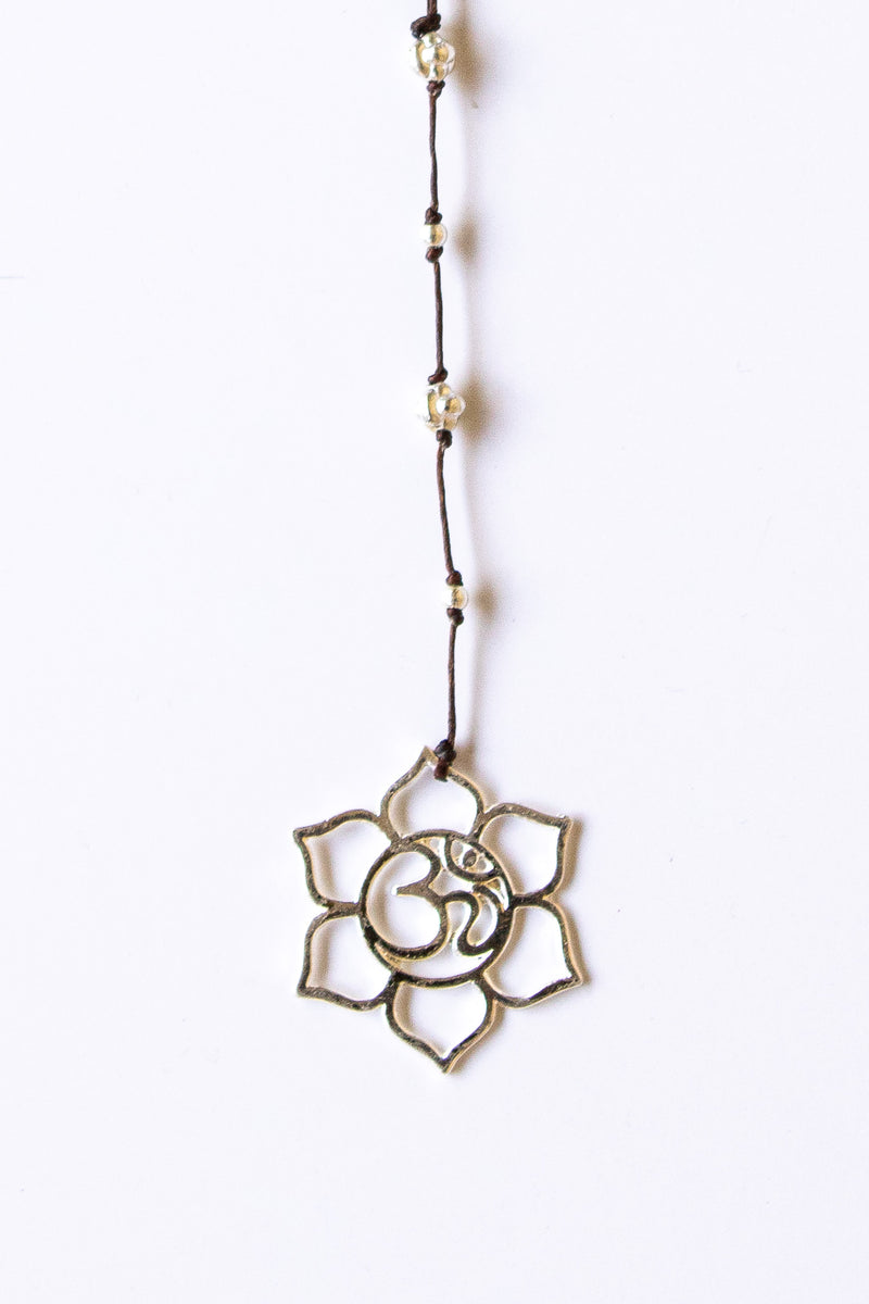 Floral Ohm Alloy Necklace | Shop Bali Queen