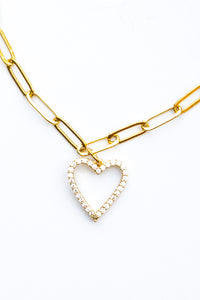 18K Link Open Heart Gem Bracelet | Shop Bali Queen