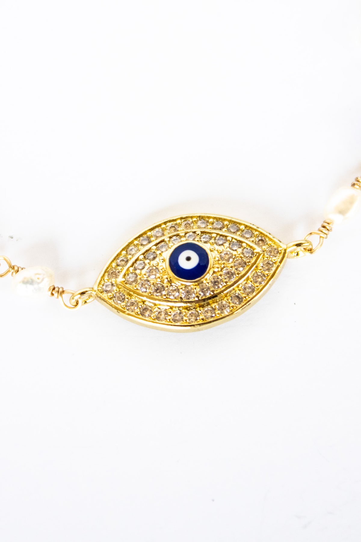 18K Toggle Eyes Wide Open Lapis & Pearl Bracelet | Shop Bali Queen