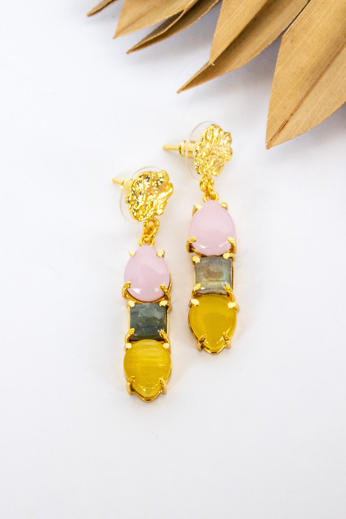 Dasha Goldmine & Stone Earring | Shop Bali Queen