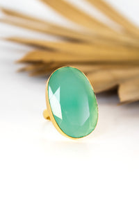 Dasha Amazonite Shield Ring | Shop Bali Queen