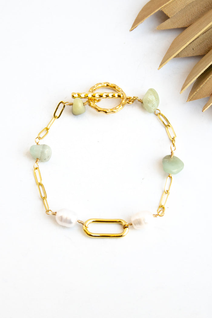 La Perla Amazonite Toggle Bracelet