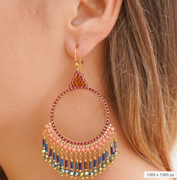 Lg Round Thai Chandelier Earrings | Shop Bali Queen