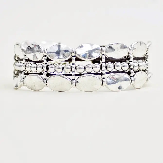 2 Row Oval Premium Alloy Bracelet | Shop Bali Queen