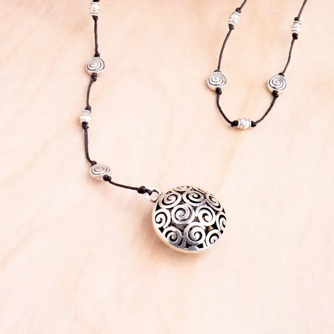 Puffy Swirl Alloy Necklace | Shop Bali Queen