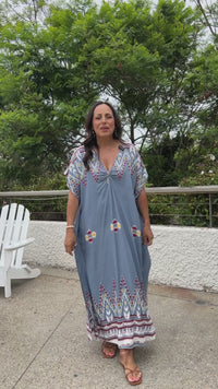 Yucatan Long Caftan| Shop Bali Queen