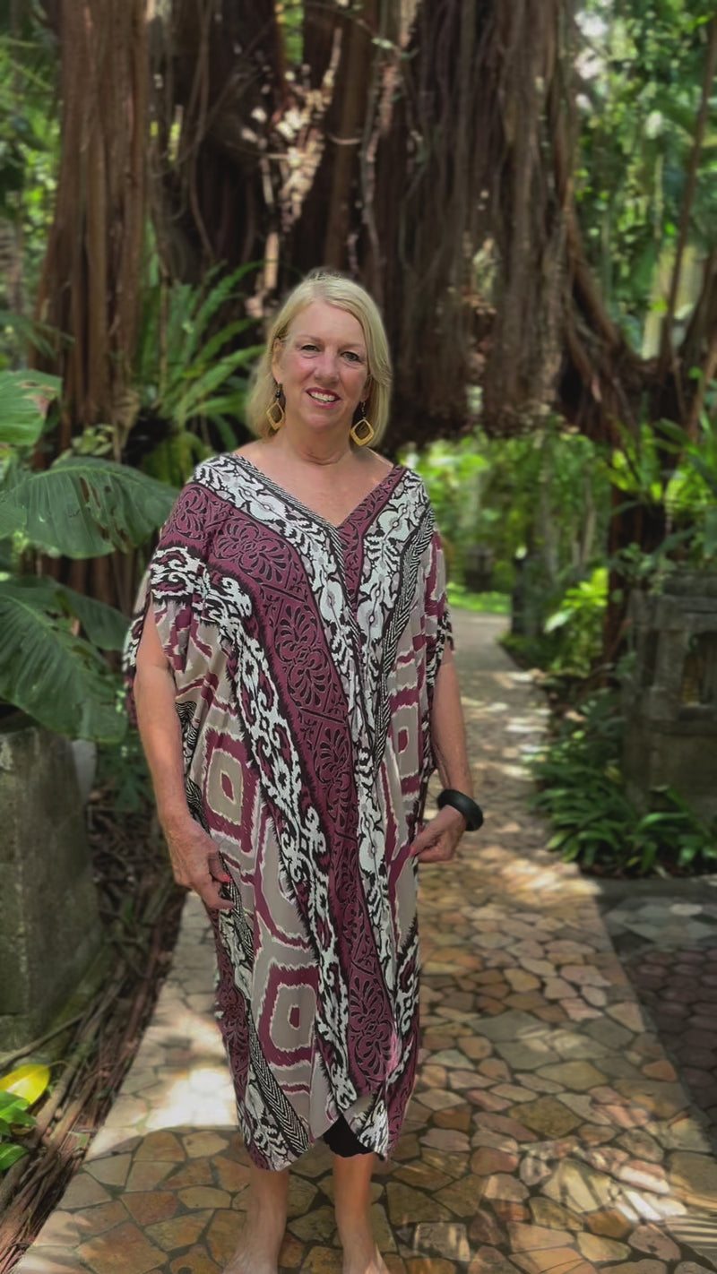 Zion Open Shoulder Caftan | Shop Bali Queen