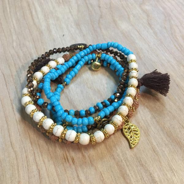 Stretch Mala Wrap Charm Bracelet / Necklace | Shop Bali Queen