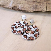 Jungle Print Disc Earrings | Shop Bali Queen