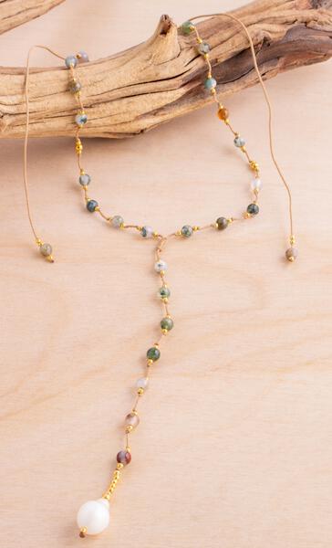 Choker Pearl Lariat Necklace | Shop Bali Queen