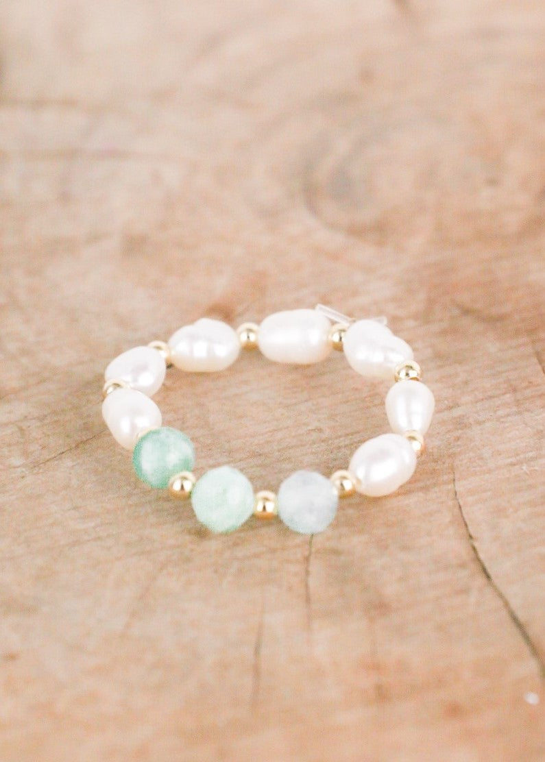 La Perla Amazonite Ring | Shop Bali Queen