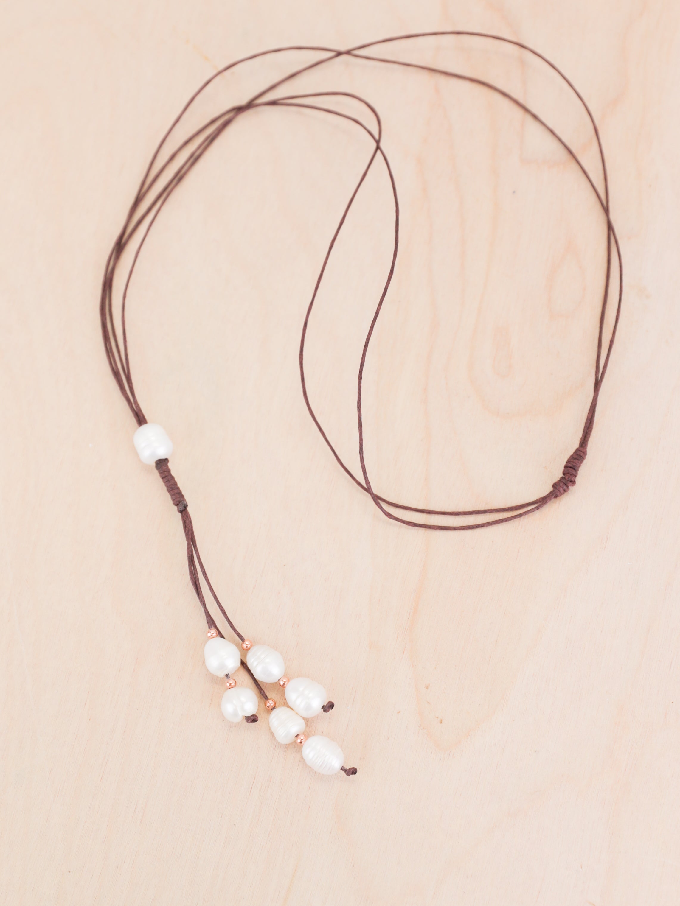 Floating pearl necklace – The Rustic Boho Chic Jewelry