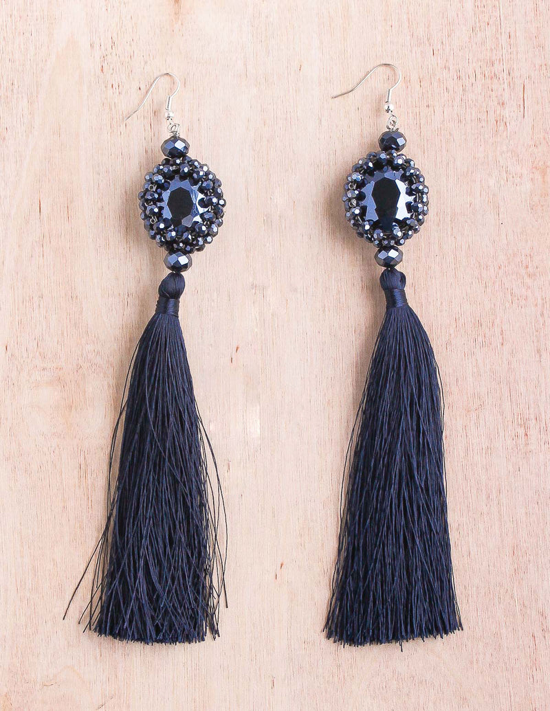 India Extra Long Tassel Earring | Shop Bali Queen