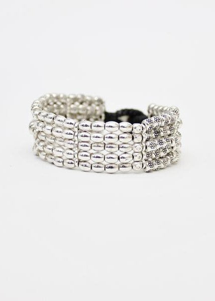 Etched Square and Barrel Bracelet | Shop Bali Queen