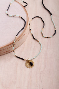 India Golden Mandala Delicate Necklace | Shop Bali Queen